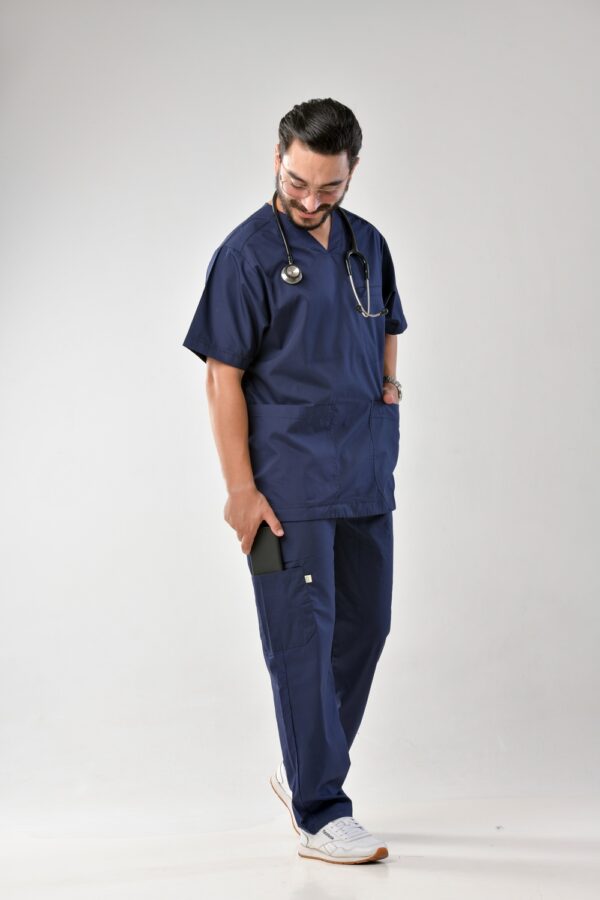 pyjama style américain bleu marine